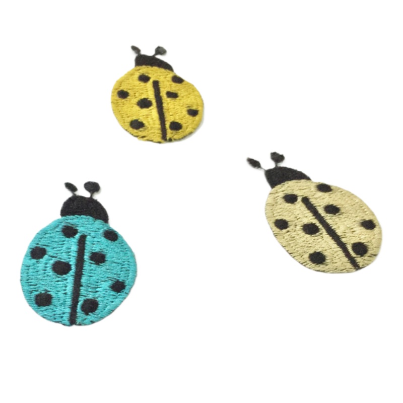 Embroidery Lady Bug - 49 pz/lotto cucire toppa ricamata creativa