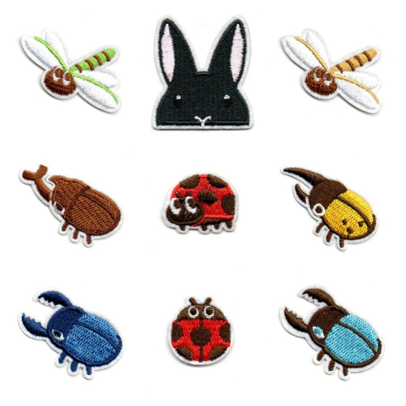 Embroidery Lady Bug - 50 pz/lotto Anime Ricamo Patch Coccinella