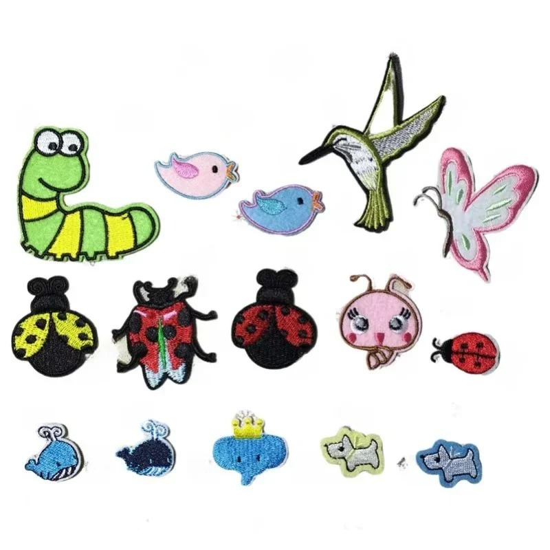Embroidery Lady Bug - 100 pz/lotto di Lusso Anime Ricamo