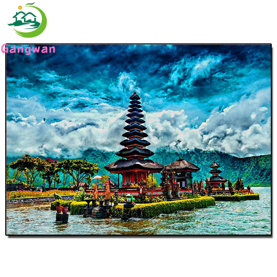 Scenic building diamond painti - Embroidery Bali recensione e prezzo