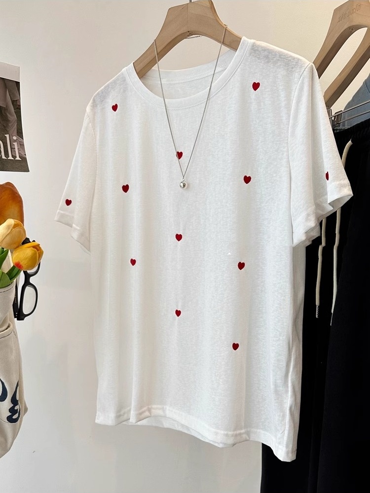 T-shirt da donna estiva a mezz - Embroidery Cotton Shirt recensione e prezzo