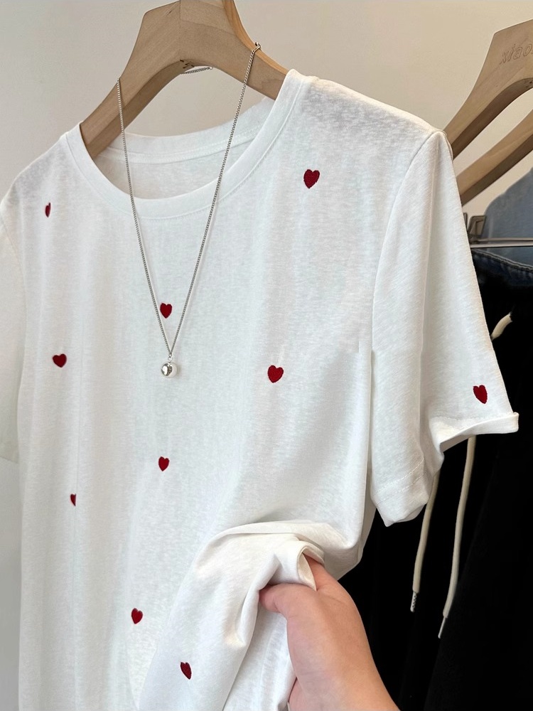 T-shirt da donna estiva a mezz - Embroidery Cotton Shirt recensione e prezzo
